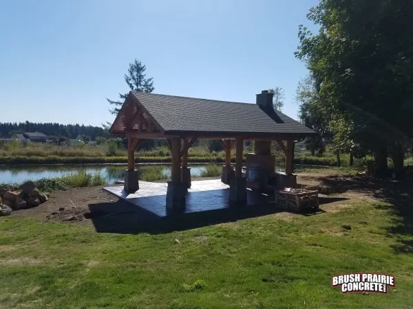 Foundation pour in progress